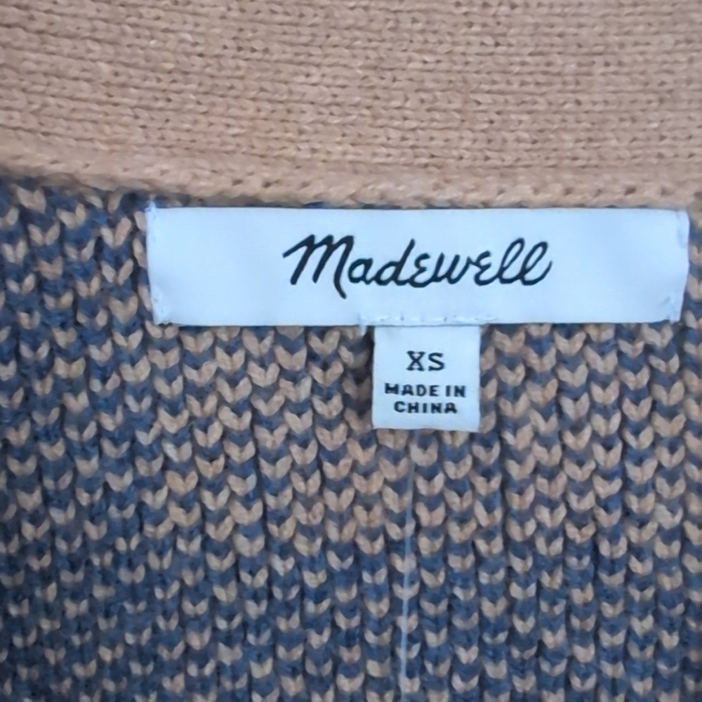 New Madewell Bayberry Cardigan Sweater in Buffalo Check Kim Kardashian Size XS - Picture 9 of 14